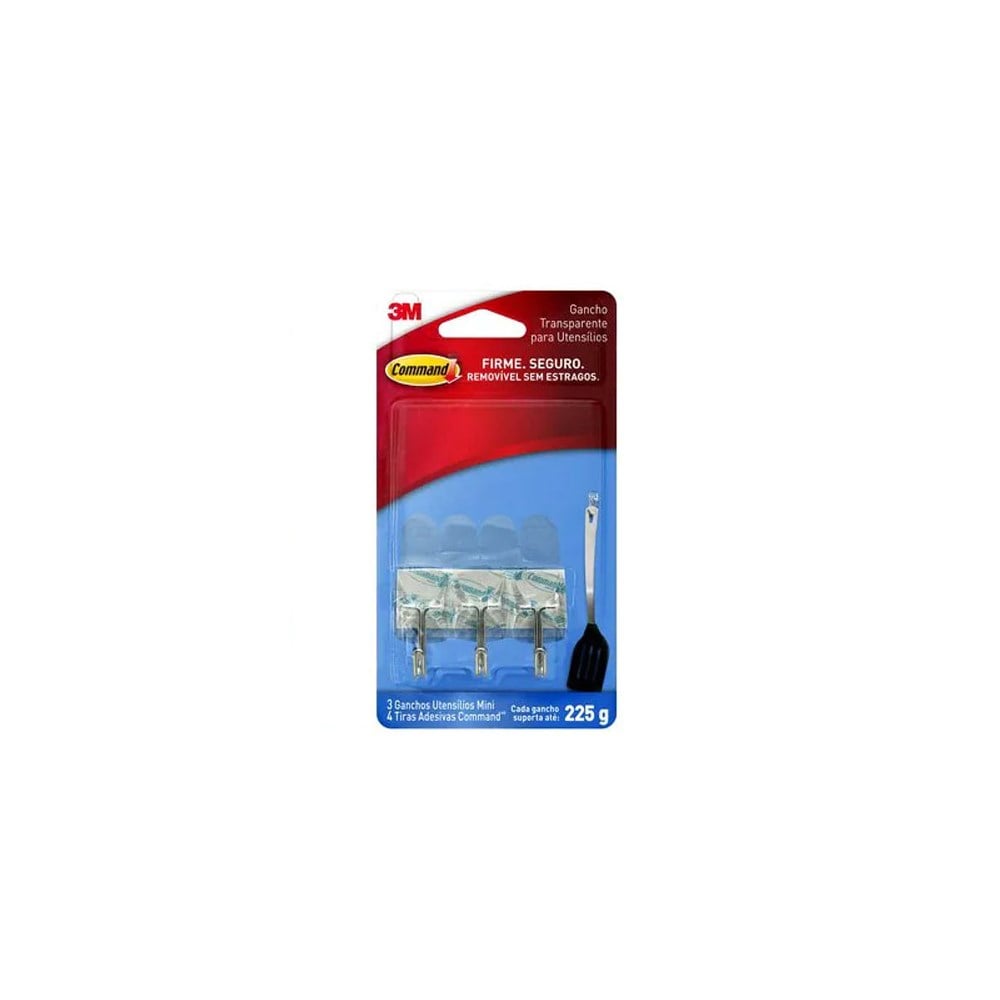 Gancho Adesivo 3M Utensilios 225g 3 Peças HB004819783
