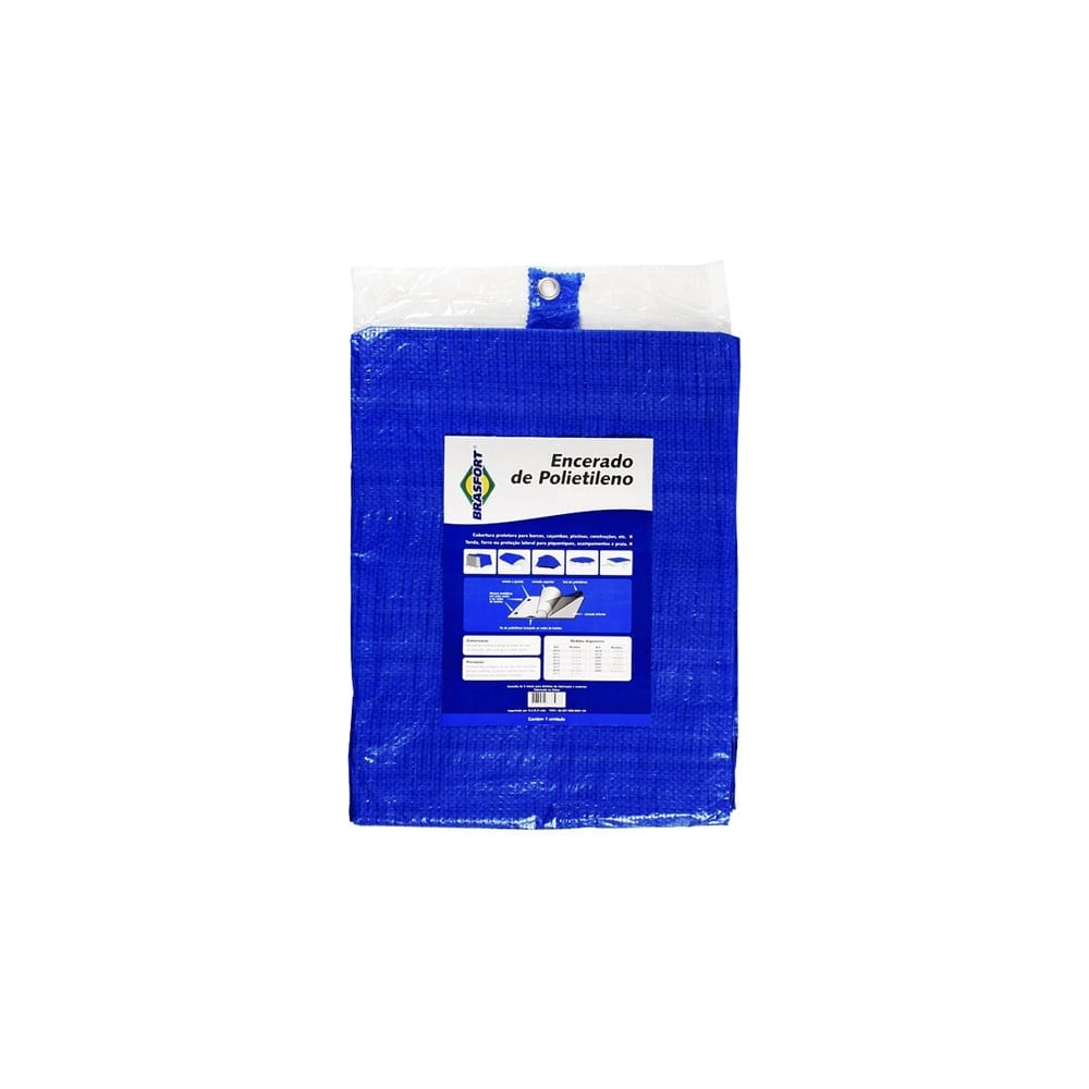 Lona Carreteiro Brasfort Azul 12X10M 100 Gramas por M² 8984