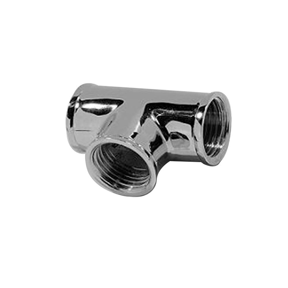 Tee Latão Metais Rei 1/2" Rosca Rosca Cromado 10076