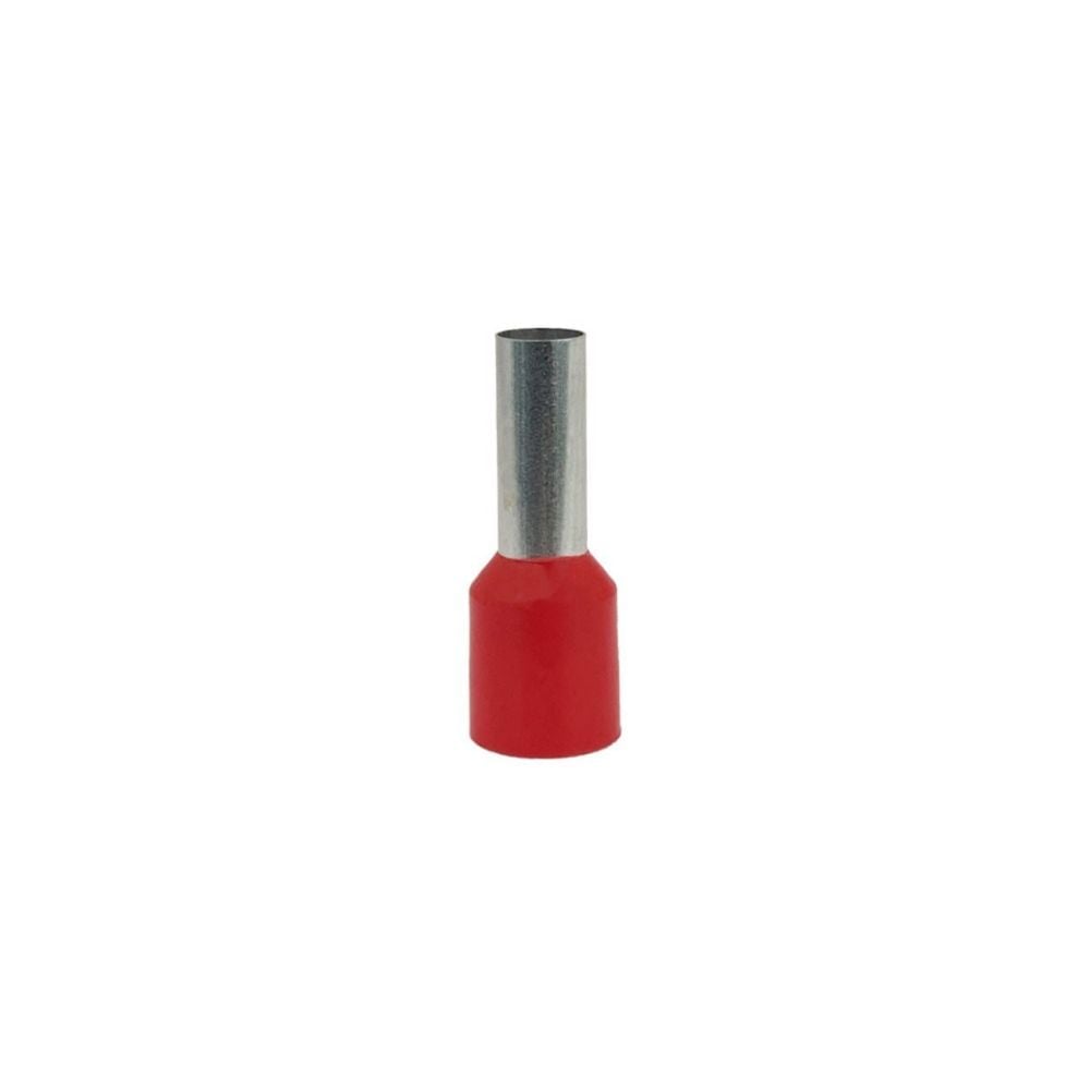 Terminal Sforplast Isolado Tubol Simples VM - 10MM x 1M - 100 Peças | 6299